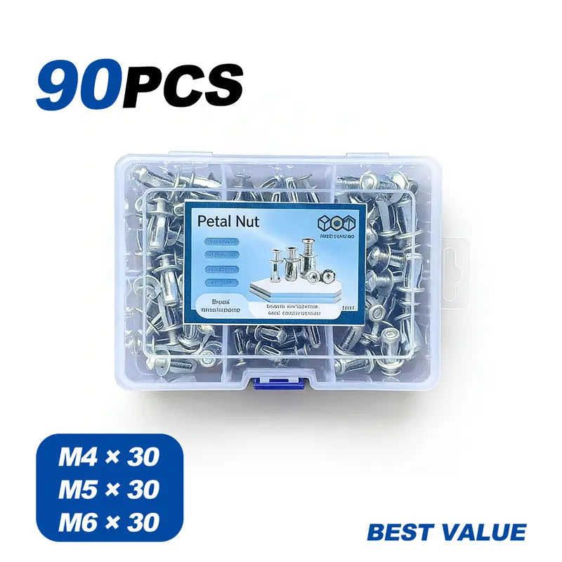 🔩 50% OFF 30/90PCS Rivet Nut Fastener Set — Strong Hold, Easy Install