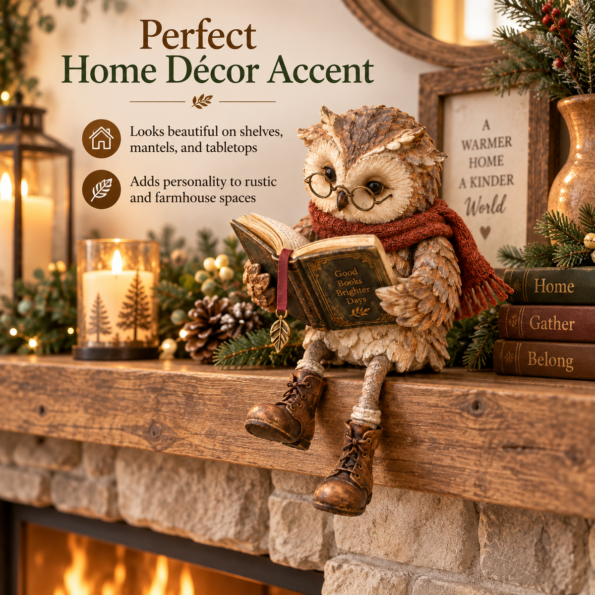 š„Last Day 50% OFF - š¦Reading Owl Figurine