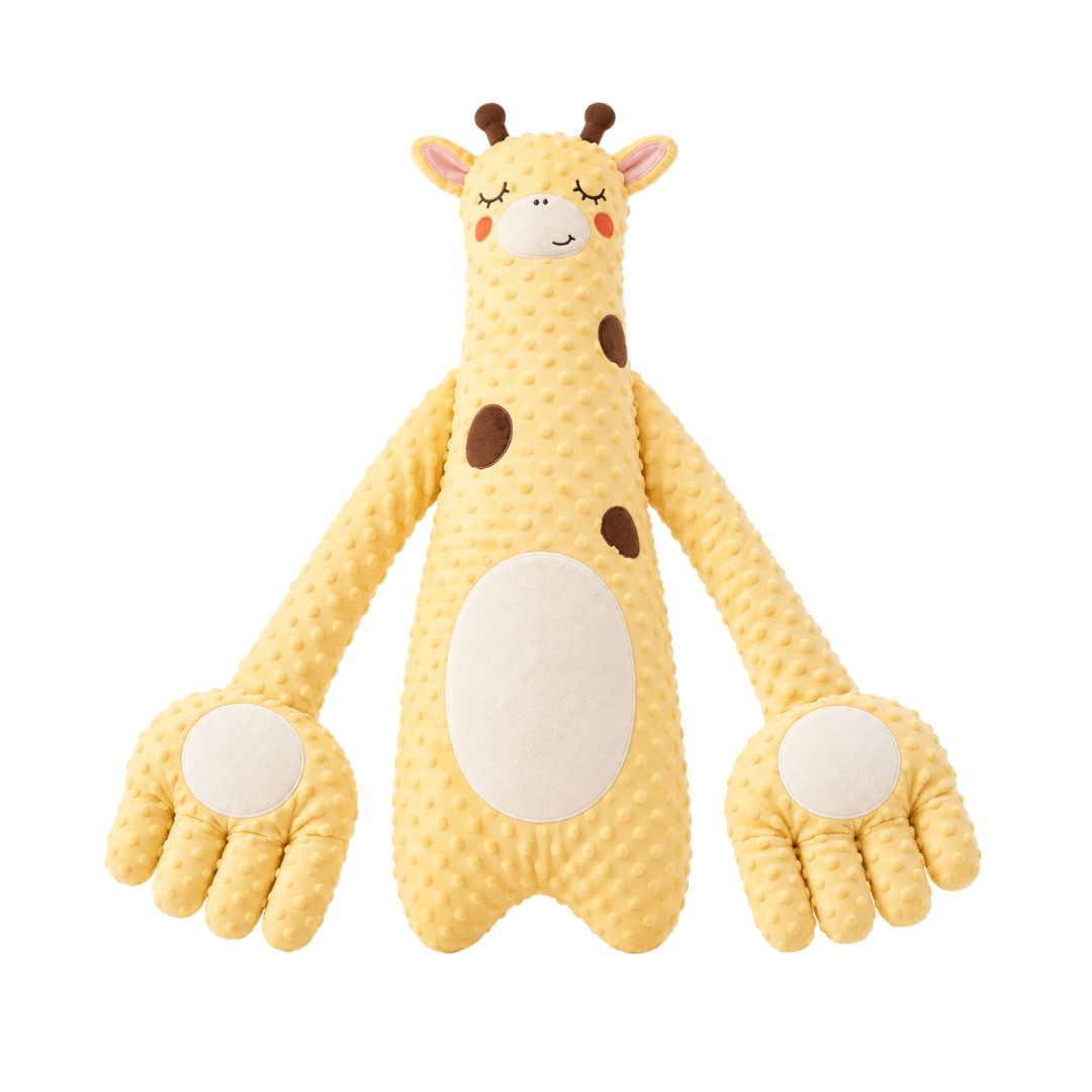 💗 Long-Arm Patting Plush Companion – 3 Gentle Modes & Remote Control