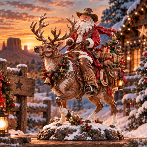 ๐ฅ Last Day 49% OFF โ ๐ค Cowboy Santa Rides Into Christmas ๐
โจ