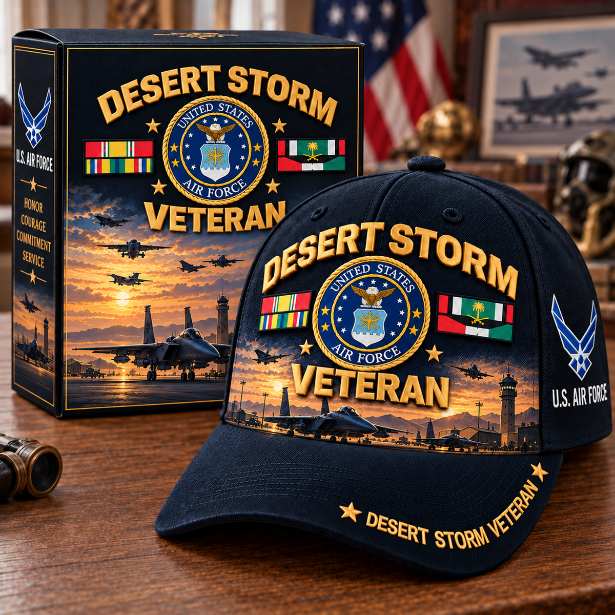 🏆Last Day Promo: 45% OFF! 🏜️Desert Storm Veteran Tribute Cap (1991–2026 -35TH ANNIVERSARY)