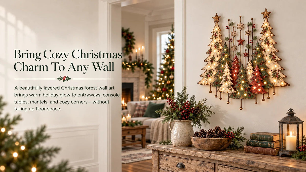 🔥Vintage Woodland Christmas Wall Decor