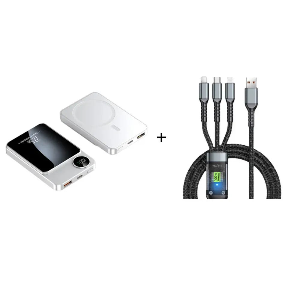⚡ 49% OFF 10,000mAh Magnetic Wireless Power Bank 🧲 22.5W Fast Charger