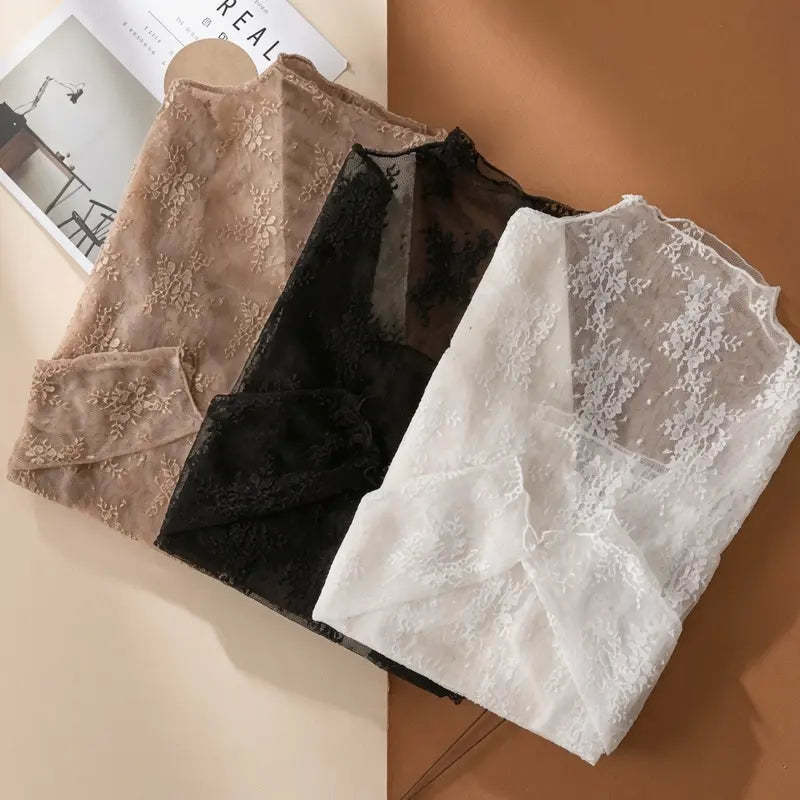 ✨ womens-5-pack-2026-floral-lace-mesh-long-sleeve-tight-fit-innerwear-top-elegant-stretchy-fabric-soft-breathable-lightweight-spring-autumn-casual-layering-us-designed-sports-outdoor-essential-back-to-school-gift