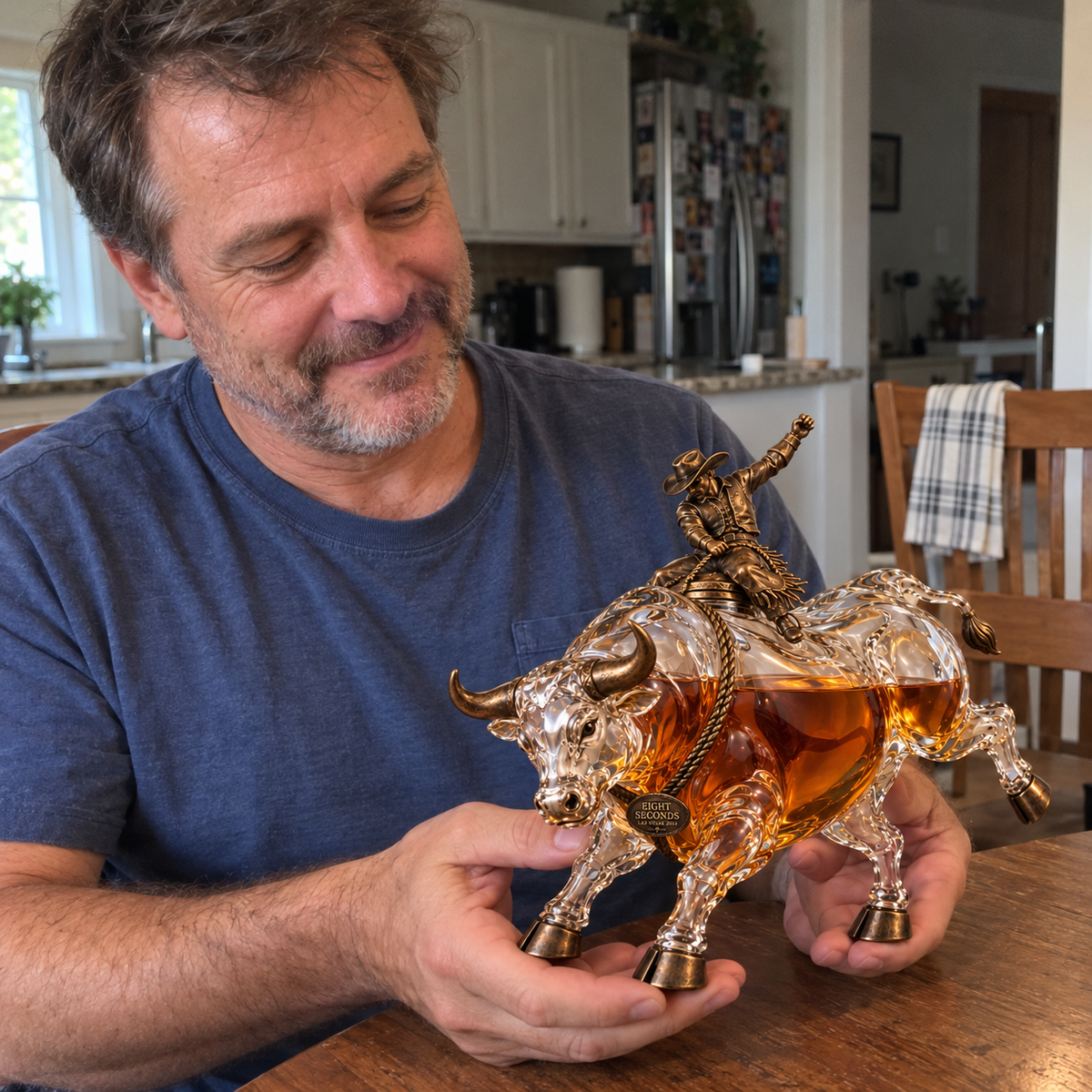 π Western Rodeo Bull Rider Decanter β Gift for Rodeo Fans π€