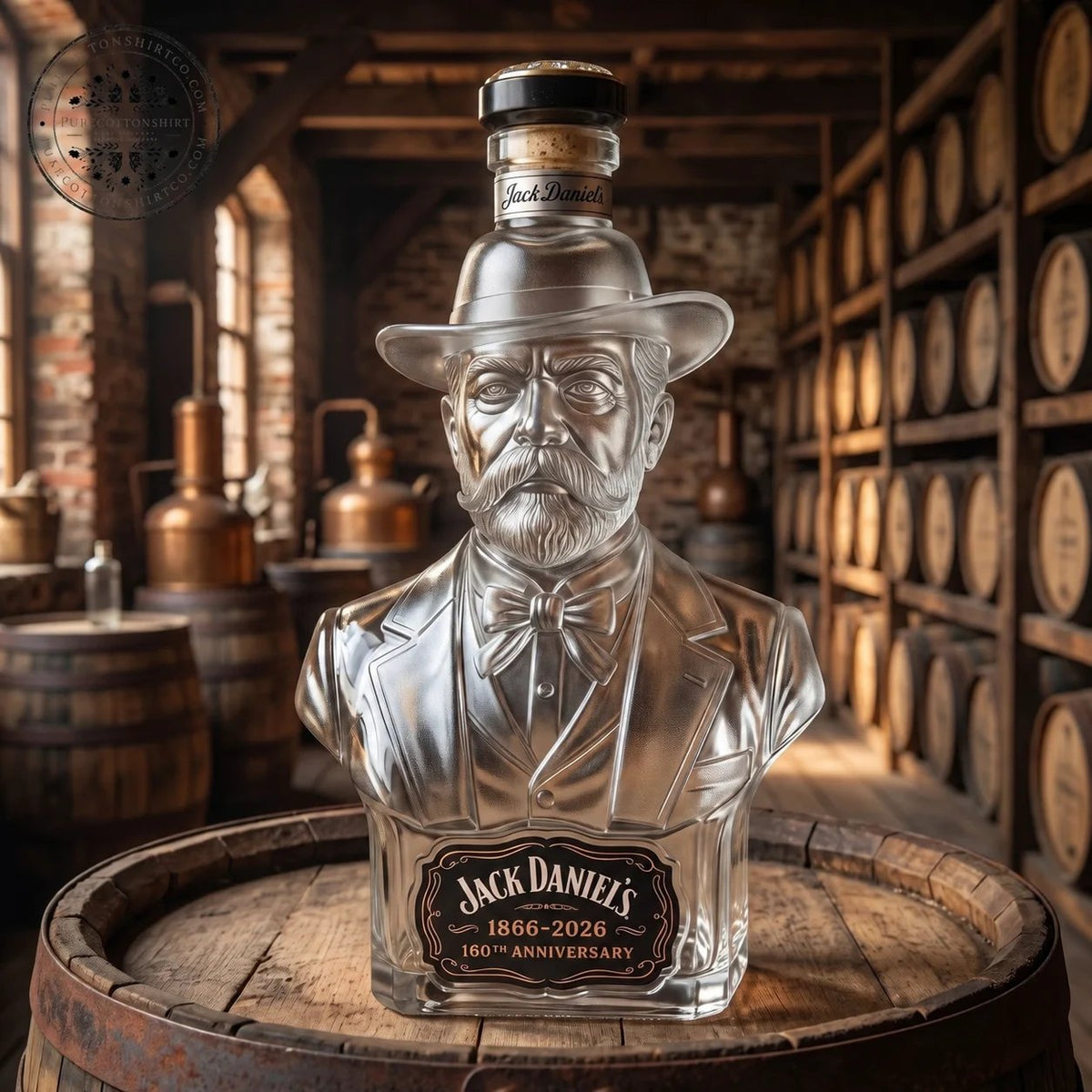 πΊ 160th Anniversary Heritage Bust Glass Decanter β 1866β2026 π₯