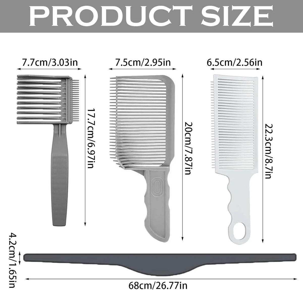 🔥 FINAL 50% OFF ✂️ 4-Piece Hair Cutting Guide Kit for Easier, More Controlled Trims