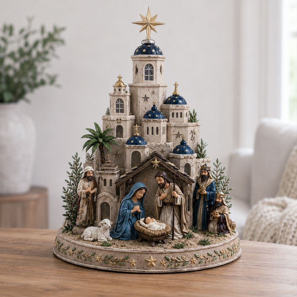 π₯ 50% OFF β¨ Bethlehem Nativity Church Light Tower β Bring the Spirit of Christmas Home