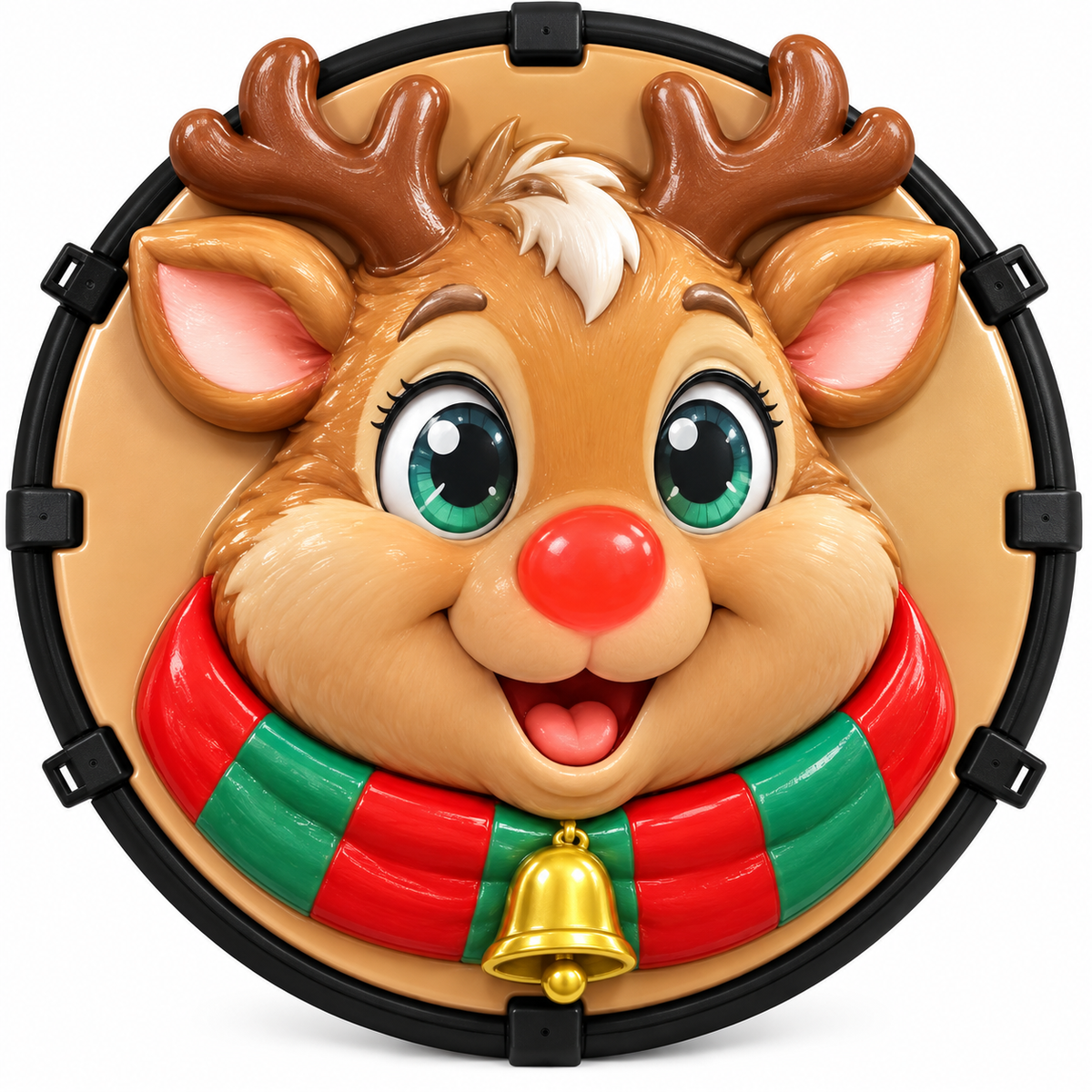 ๐16-inch Christmas 3D Wheel Covers โ Festive Polar Bear & Nutcracker Car Decor