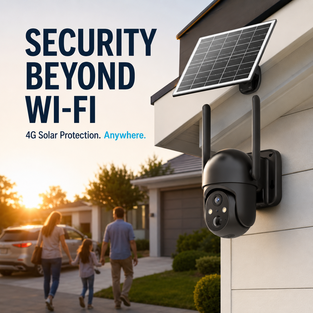 📶Solar Powered 4G Security Camera, 4MP HD Color Night Vision