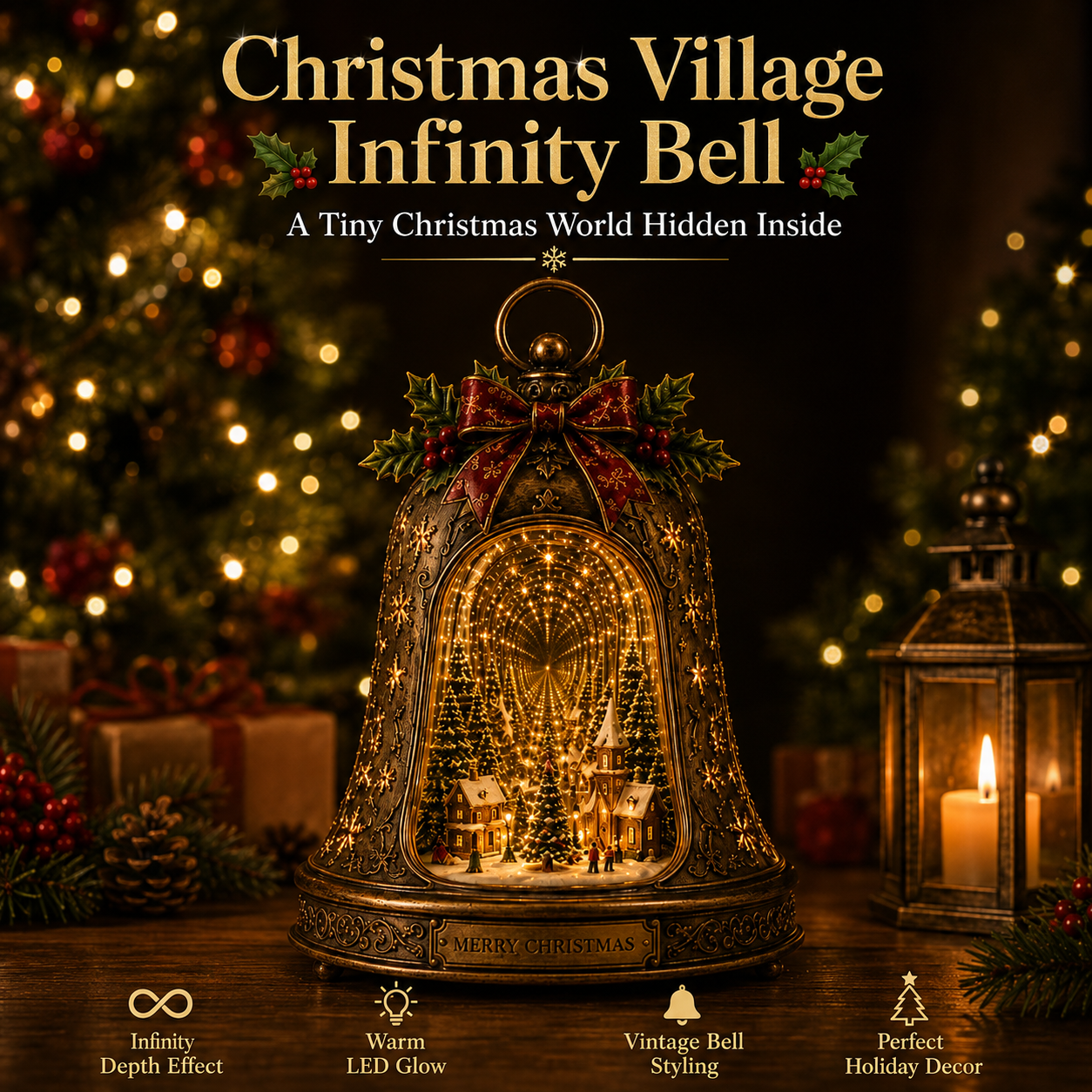 🔥 50% OFF 🎄 Christmas Bell Cascade Solar Yard Light✨