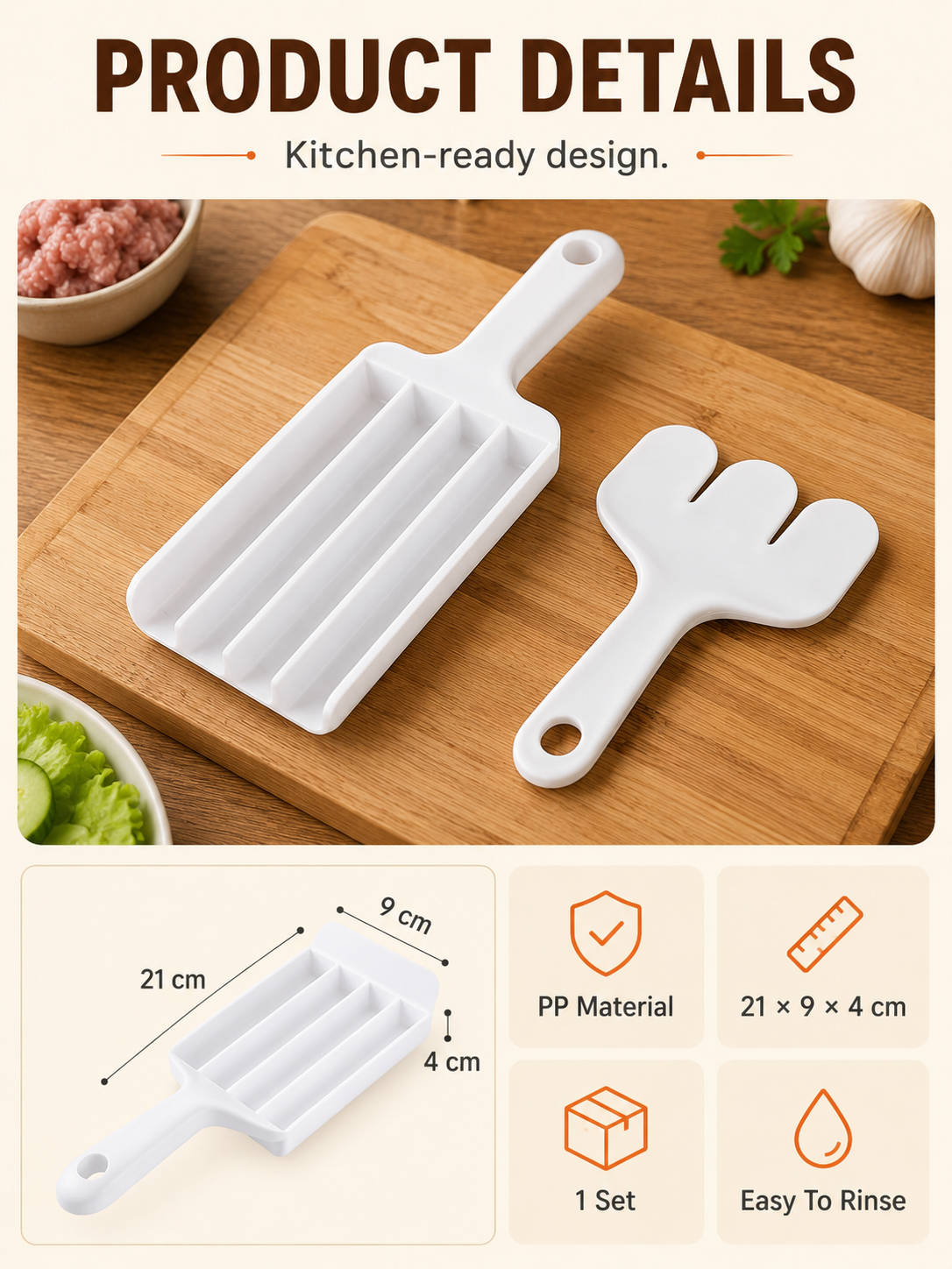 🥟 50% OFF Dumpling & Meatball Maker ✨ Quick, Easy Food Shaping in Seconds