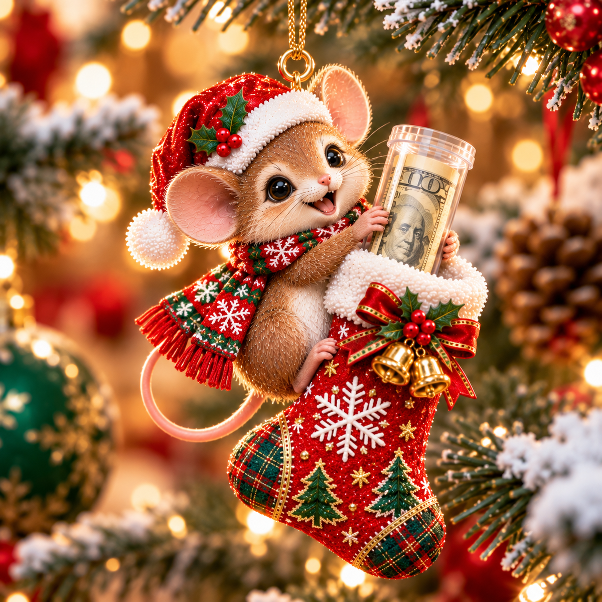 🎄💵 The Cutest Christmas Cash Gift | Animal Stocking Money Holder Ornament