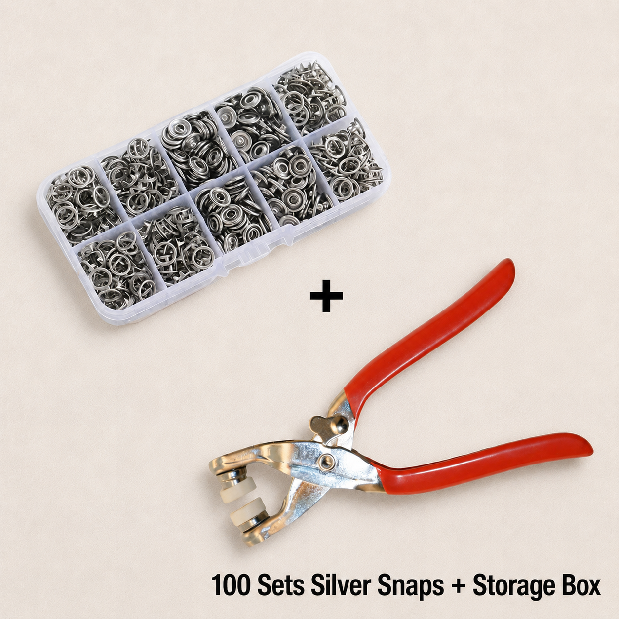 π― LIMITED-TIME SALE π§° Snap Fastener Pliers Kit β Easy Handheld Installation for Clothing, Bags & Crafts