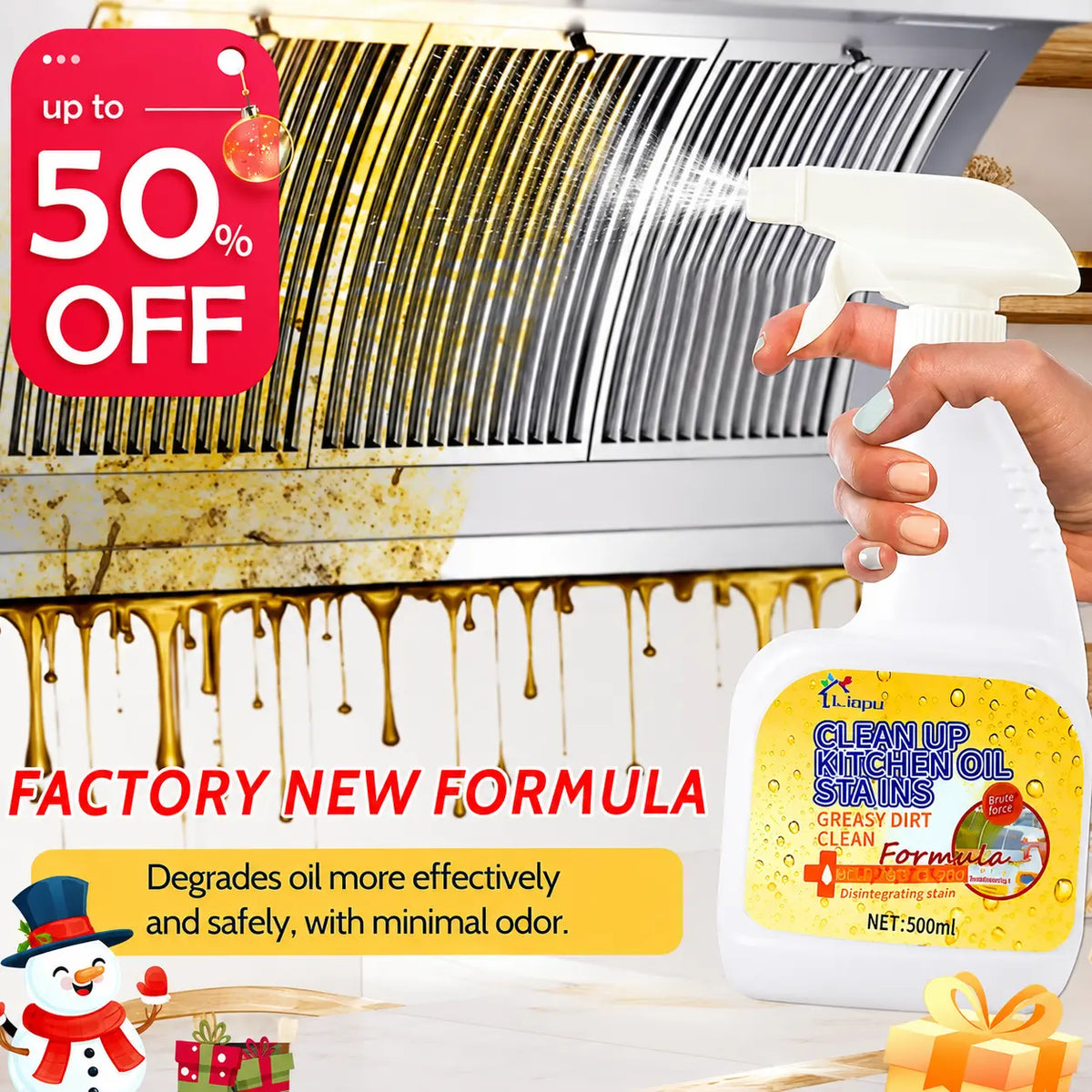 π₯ 50% OFF π Heavy Duty Grease Remover Spray β Powerful Kitchen Grease Cleaner