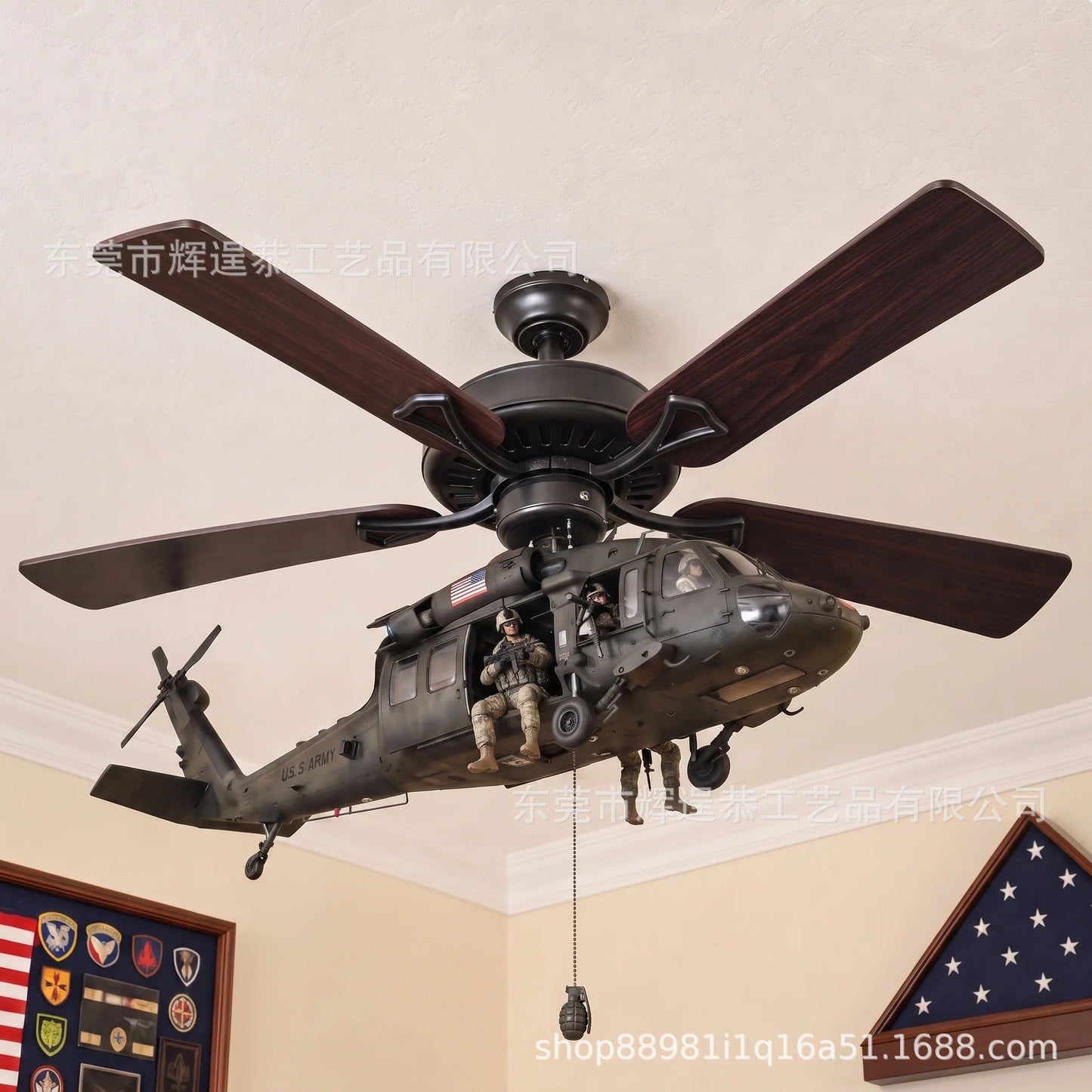 šHelicopter Ceiling Fan Attachment Kit ā Decorative Ceiling Fan Accessories for Home & Room Decor