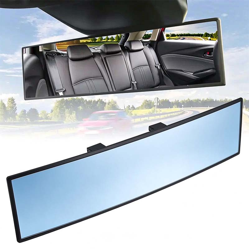 HD Convex Panoramic Rearview Mirror, Clip-On Car Interior Mirror โ๏ธ