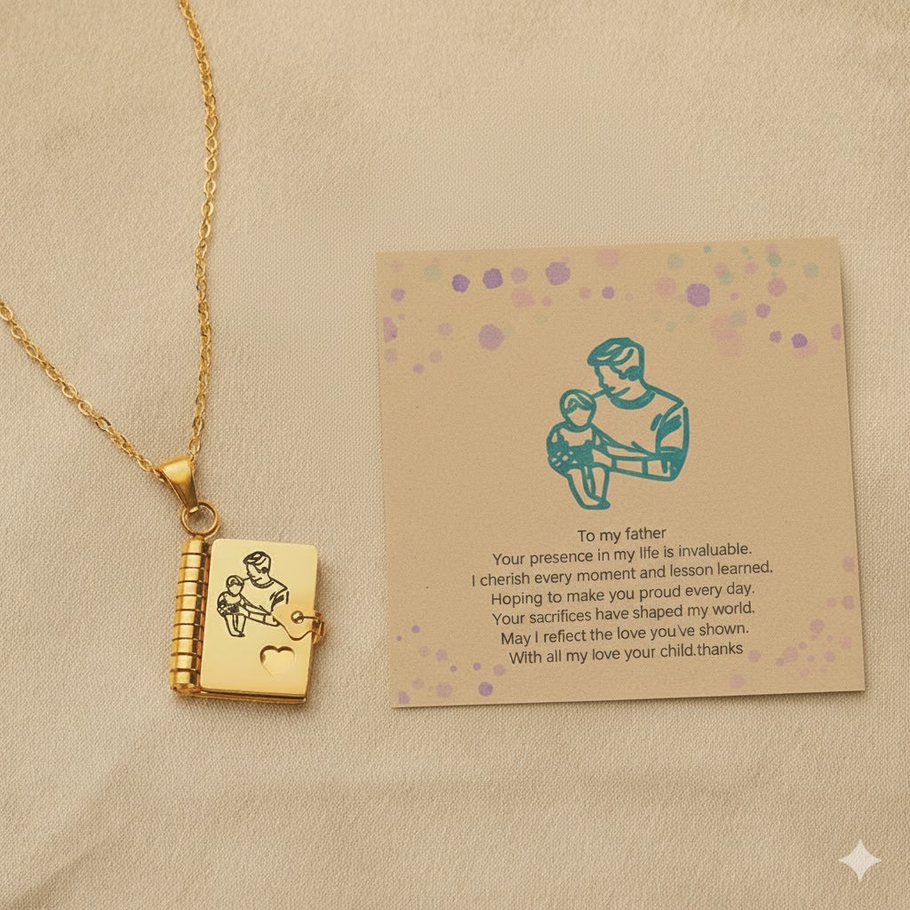 ๐ Mini Book Message Necklace โ A Love Letter They Can Keep Close