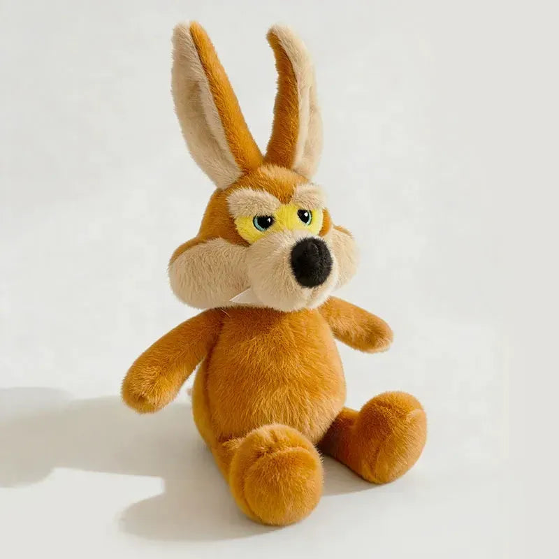 🐺 Realistic Big-Eared Coyote Plush – Soft Woodland Stuffed Animal