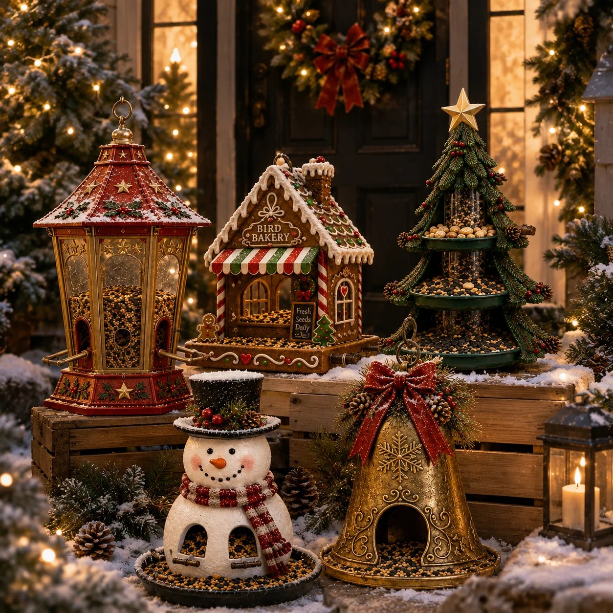 đ Christmas Bird Feeder Collectionâą â Festive Hanging Garden Feeders for Wild Birds