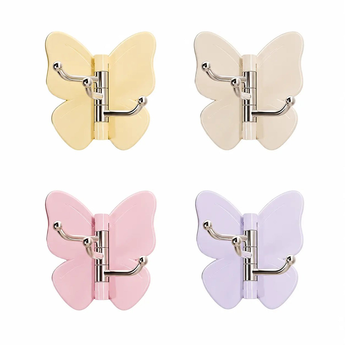 π¦ Buy 1 Get 1 Free π 4-Piece Set of Rotating Butterfly-Shaped Hooks