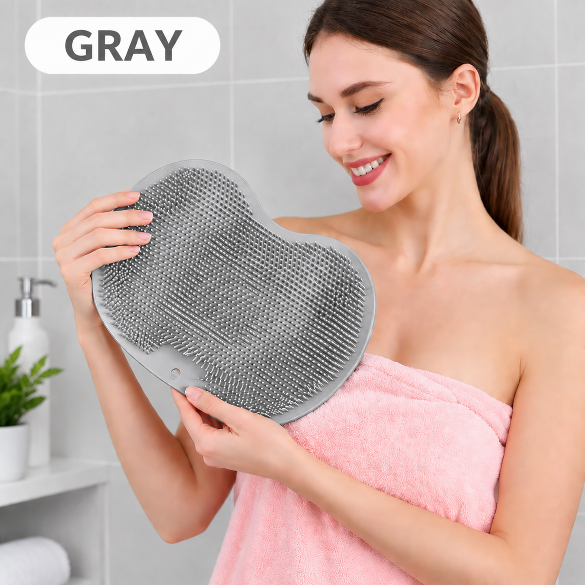 🔥 50% OFF Hands-Free Foot Scrubber Mat 🦶 Clean & Massage While You Shower