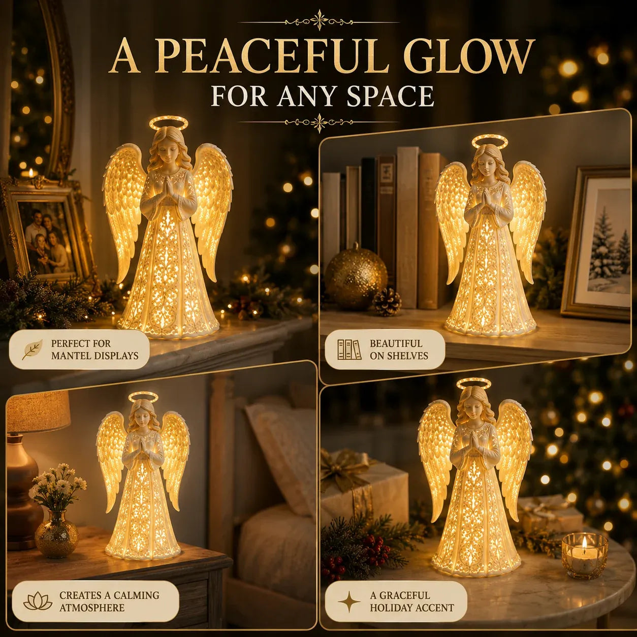 β¨ Angel Christmas Guardian Light β A Symbol of Hope, Love & Protection
