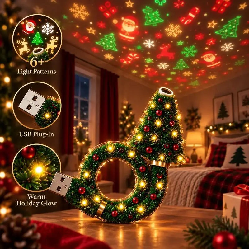 π 50% OFF Christmas Projector Night Light β¨ USB Holiday Wall Projector