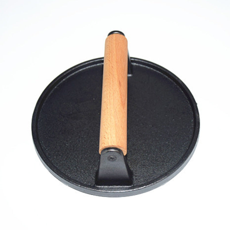 π³ 50% OFF! π₯ Cast Iron Steak & Burger Press with Wooden Handle β Even Heat Distribution, Perfect Grill Marks & Easy Clean β Restaurant-Quality Results at Home π₯©β¨