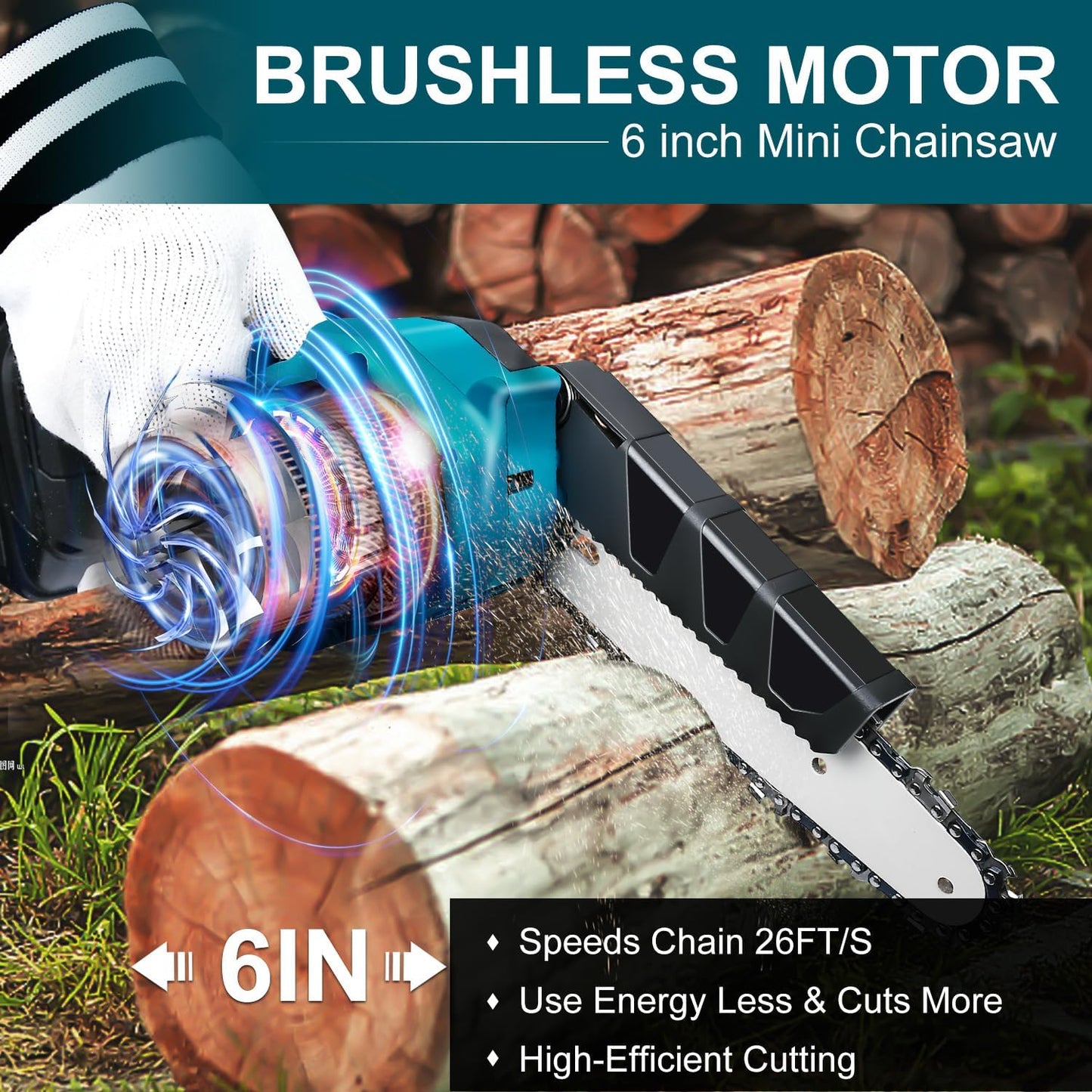 🔥 Limited-Time Deal 🌲 Cordless Mini Chainsaw – Compact & Powerful