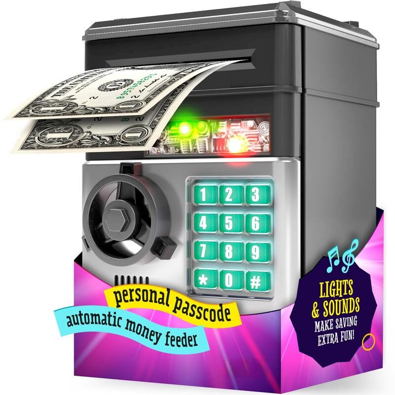 🔥Limited-Time 50% OFF | 🏧 Kids’ Electronic ATM Piggy Bank with Password Lock & Automatic Bill Feeder