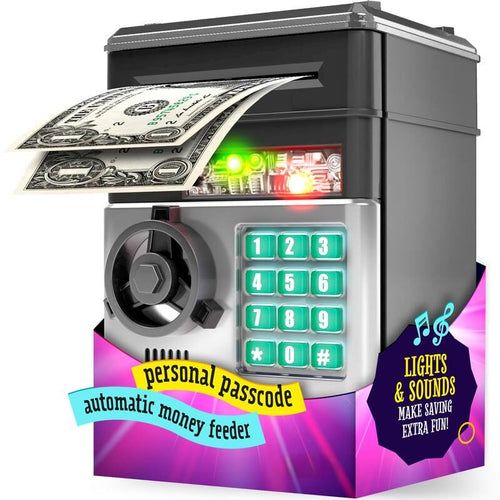 🔥Limited-Time 50% OFF | 🏧 Kids’ Electronic ATM Piggy Bank with Password Lock & Automatic Bill Feeder