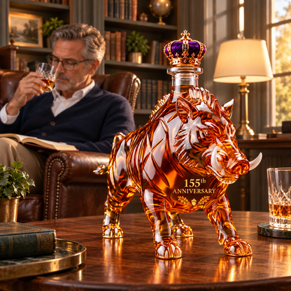 🥃🐗 Wild Boar 155th Anniversary Whiskey Decanter – 1871–2026 Commemorative Edition