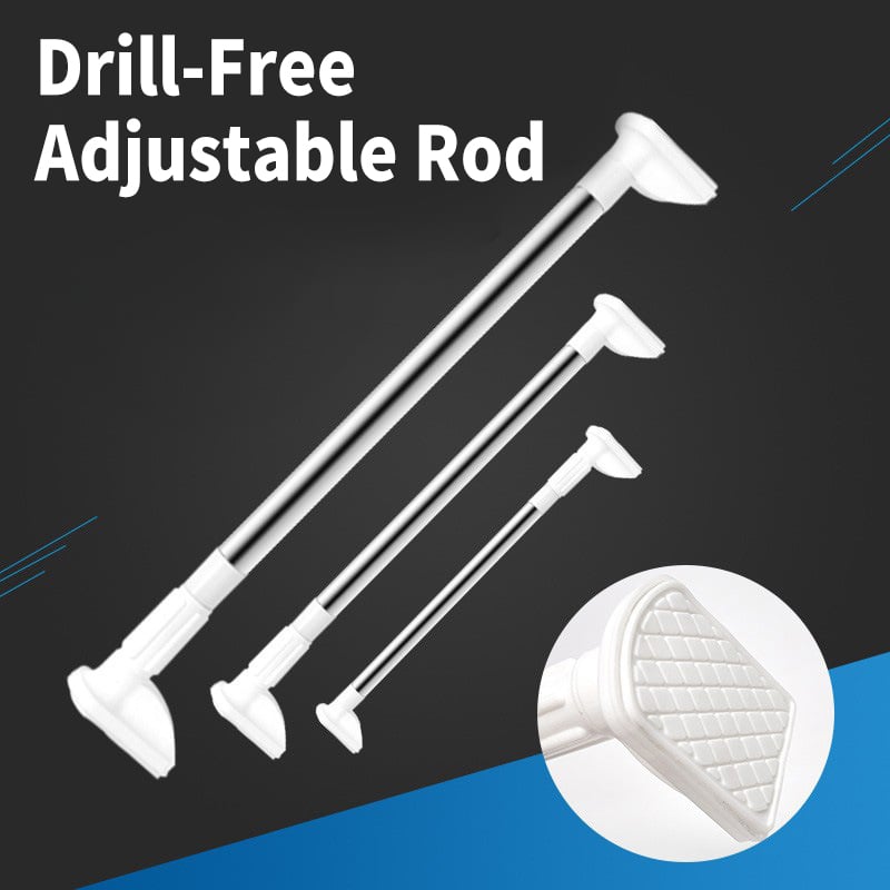 Heavy-Duty No-Drill Adjustable Tension Rod