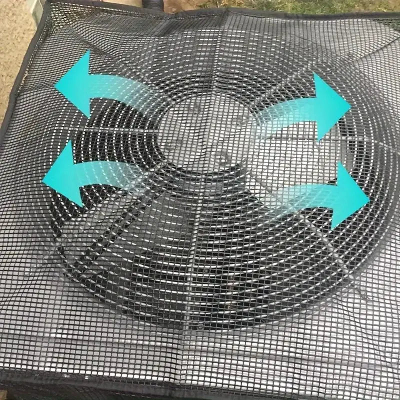 ⏳ Last day 49% OFF -❄️ Heavy-Duty Full-Mesh AC Condenser Cover for Fallen Leaves & Debris Protection
