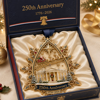🔥250250th Anniversary: Santa Flying Over the White House on a Snowy Nightth Anniversary: Santa Flying Over the White House on a Snowy Night