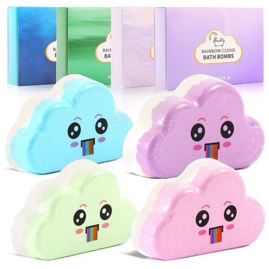 🎁LAST DAY SALE🔥50K+ SOLD!🌈 Rainbow Cloud Bath Bombs – Turn Every Bath into a Magical Rainbow Spa