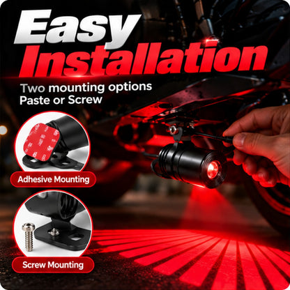 🏍️ Angel Wing Motorcycle Ground Projection Light Kit - Dual LED Lights ✨