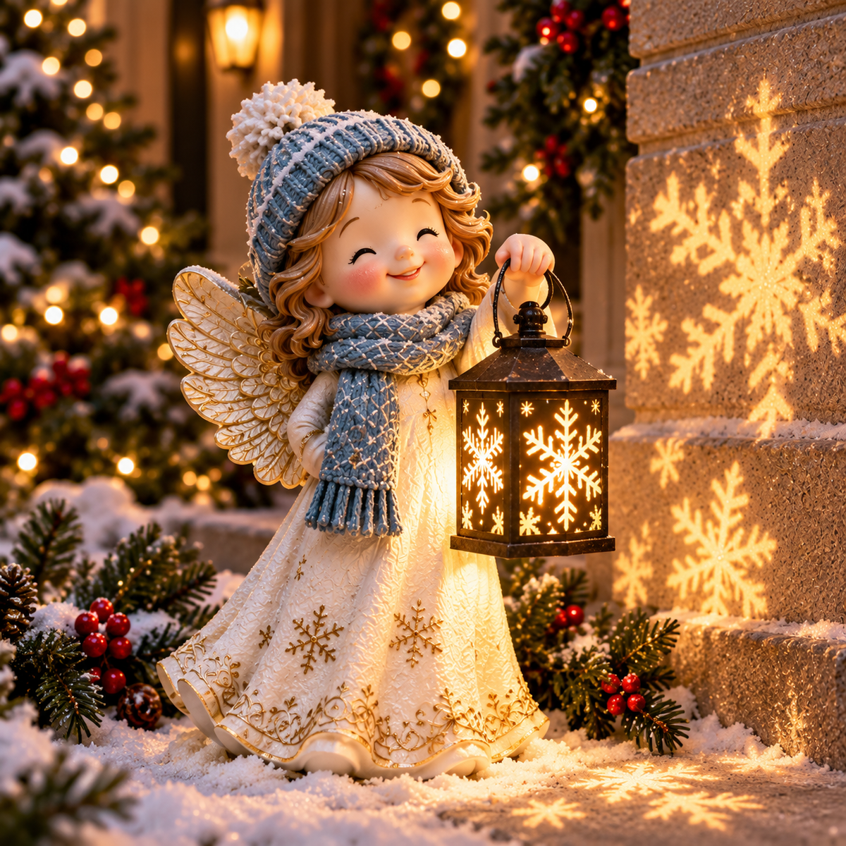 🎄 Solar Christmas Step Light ✨ 5 Festive Characters for Porch & Entryway