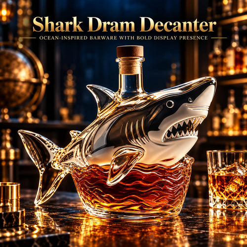 🦈 50th Anniversary Shark Whiskey Decanter — A Bold Gift for Collectors 🥃🎁