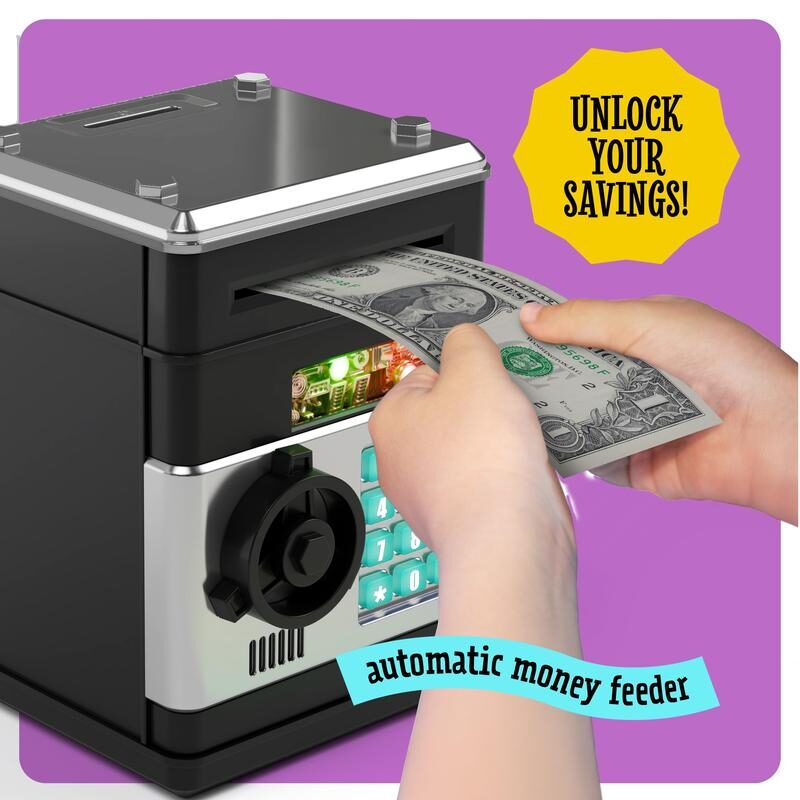 🔥Limited-Time 50% OFF | 🏧 Kids’ Electronic ATM Piggy Bank with Password Lock & Automatic Bill Feeder