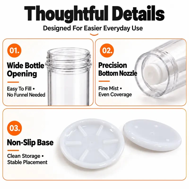 Fine Mist Oil Sprayer for Cooking – Premium Refillable Olive Oil Bottle with Ergonomic Bottom Nozzle, Ideal for Air Fryer & Healthy Grilling