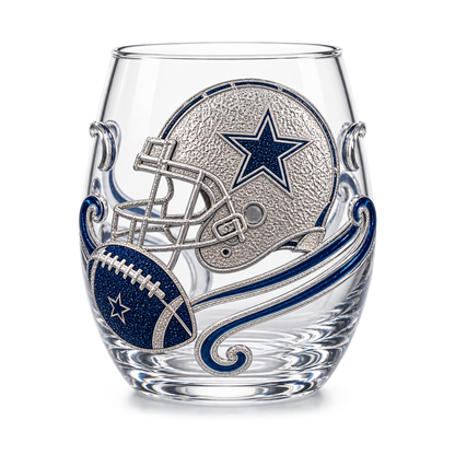 🏈 Football Drinking Glass – Statement Game Day Tumbler for Watch Parties & Victory Toasts