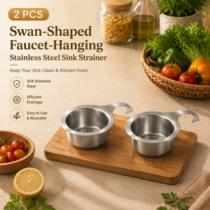 ✨ Limited Time 50% OFF! No-Touch Sink Strainer Basket – Say Goodbye To Messy Food Scraps
