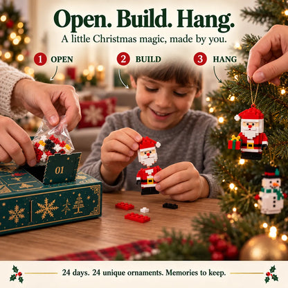 🔥 50% OFF – 24-Day Christmas Brick Ornament Advent Calendar 🎁 Build, Hang & Celebrate Every Day ✨