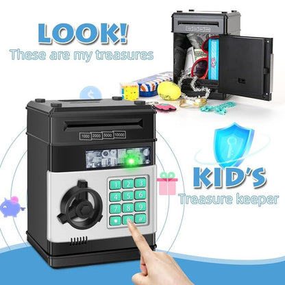 🔥Limited-Time 50% OFF | 🏧 Kids’ Electronic ATM Piggy Bank with Password Lock & Automatic Bill Feeder