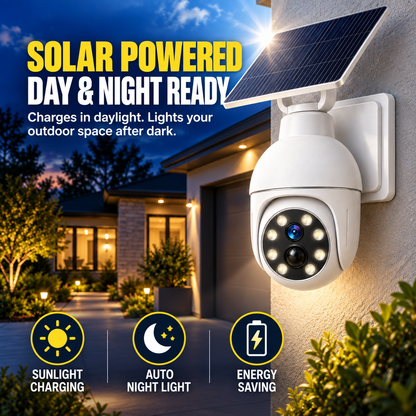 ☀️ Solar Motion Sensor Light - Camera-Style Outdoor Wall & Pathway Lamp 📹