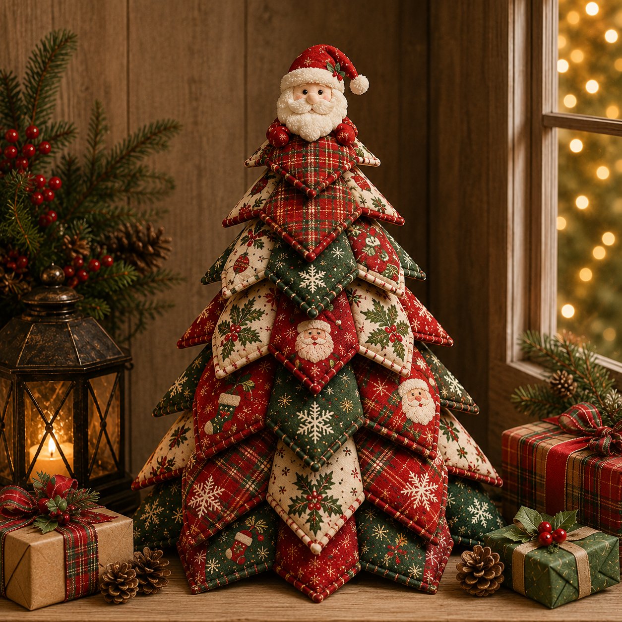 🎄DIY Quilted Christmas Tree Kit for Cozy Handmade Holiday Decor