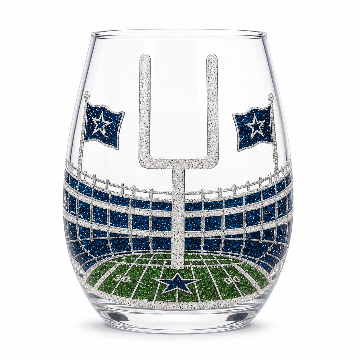 🏈 Football Drinking Glass – Statement Game Day Tumbler for Watch Parties & Victory Toasts