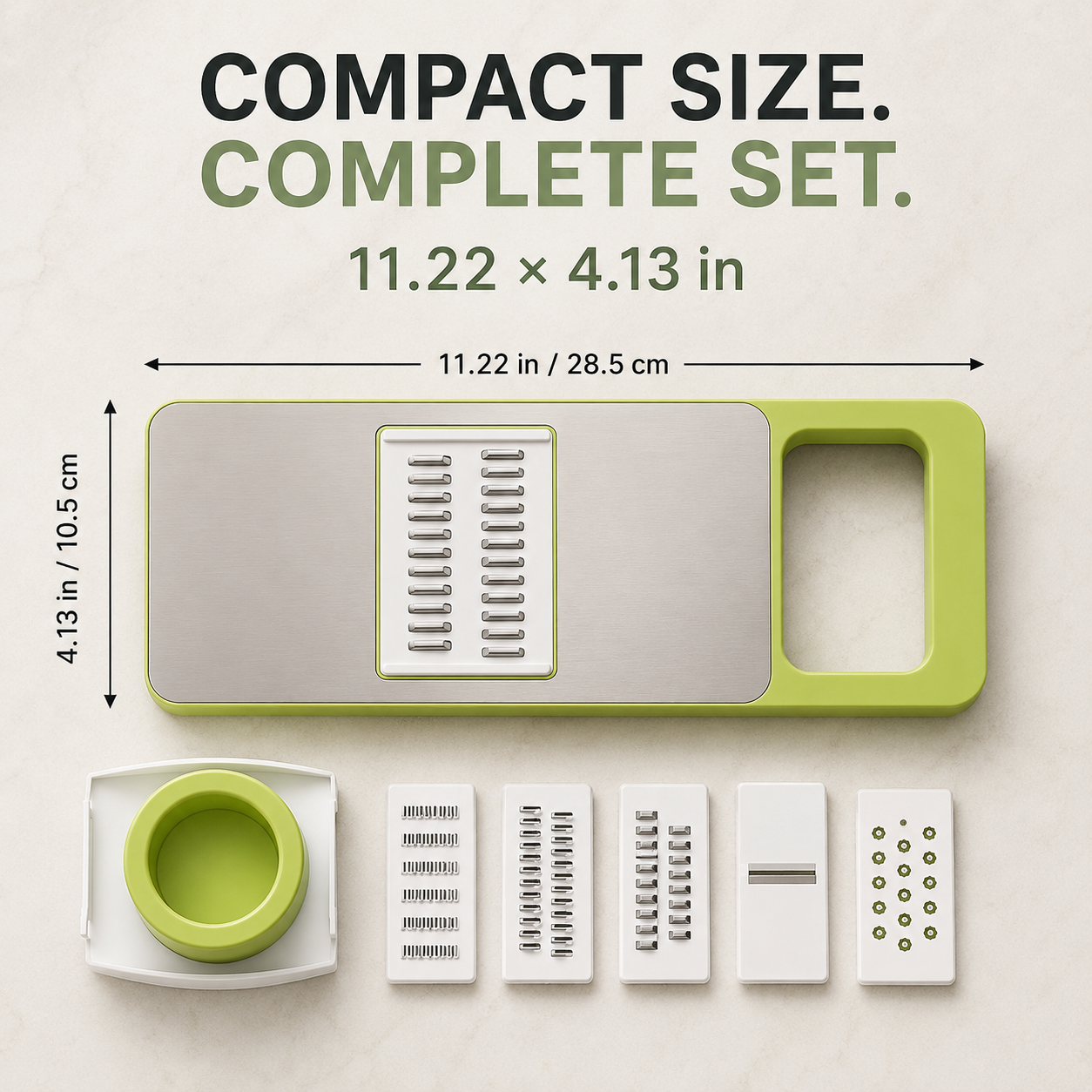 🔥 49% OFF 5-in-1 Kitchen Slicer 🥕 Slice, Shred & Prep with Less Effort